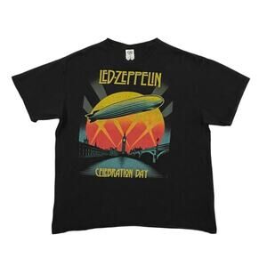 Led Zeppelin T Shirt Mens XL Black Celebration Day Plant Paige Bonham JPJ